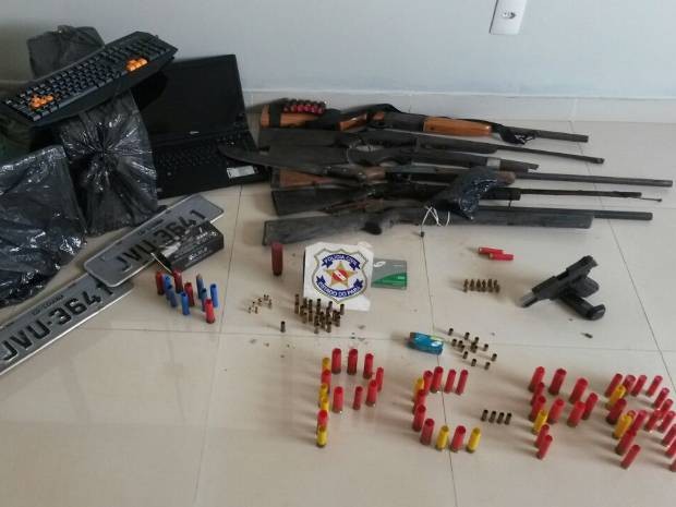  Operação apreende armas e objetos roubados em Parauapebas
