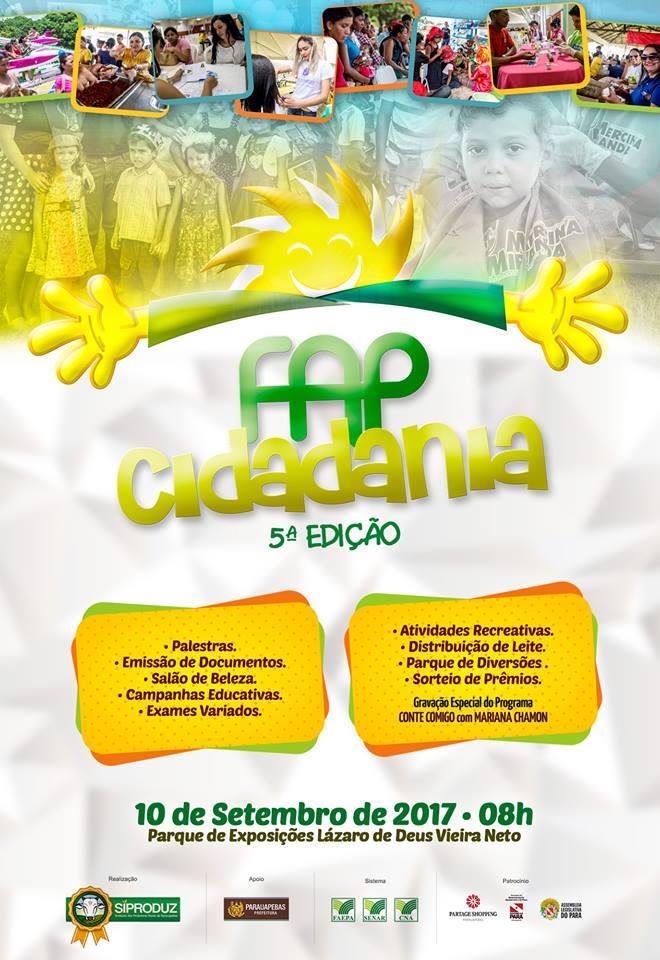  Neste domingo, 10, acontece a 5º Edição da FAP Cidadania