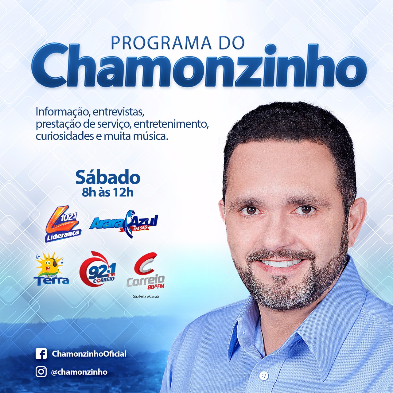  Programa do Chamonzinho estreia com o ‘pé direito’ nas melhores rádios da região