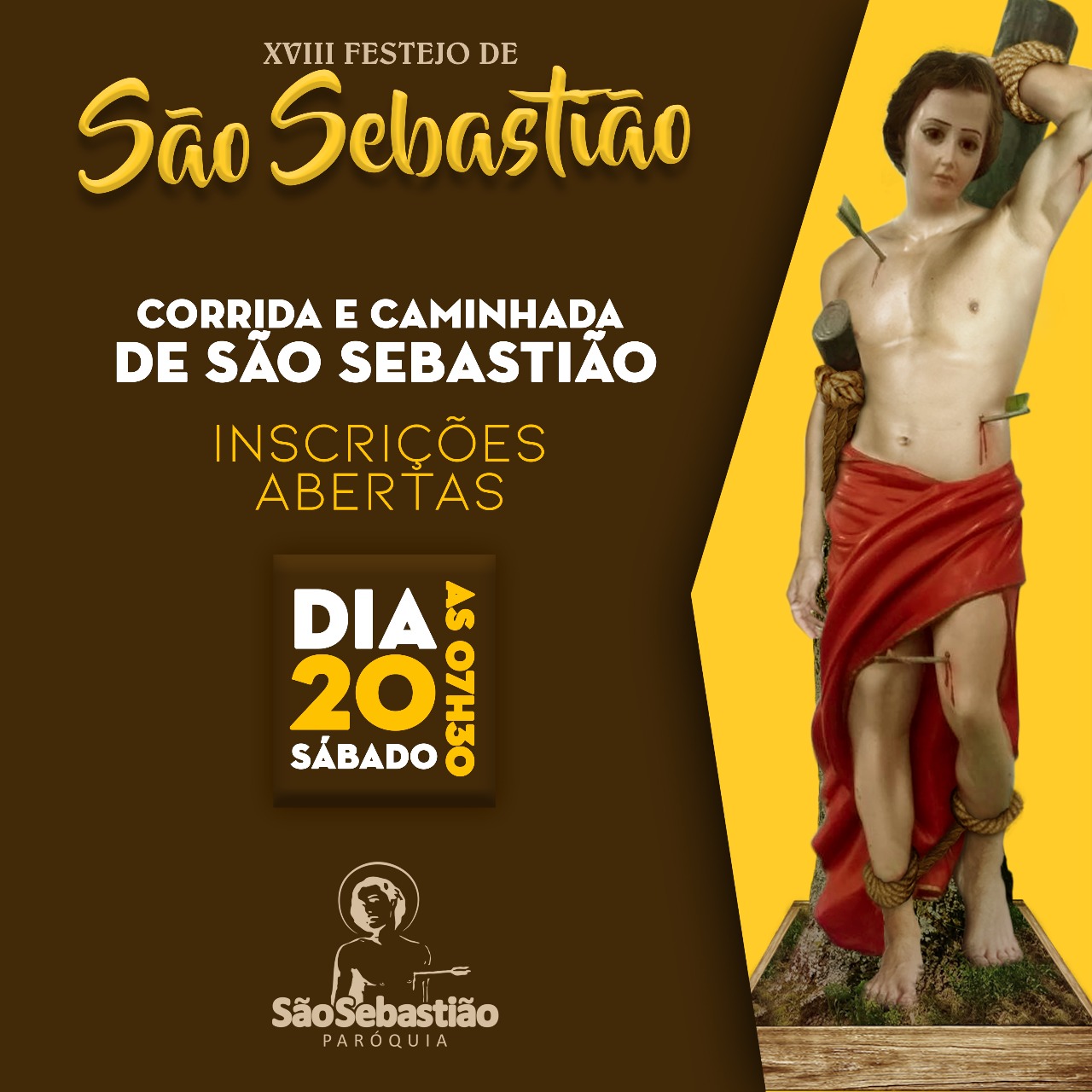  Inscrições para a tradicional Corrida de São Sebastião de Parauapebas iniciam hoje