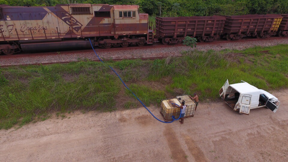  Em Parauapebas, homem é pego roubando combustível no trem da Vale