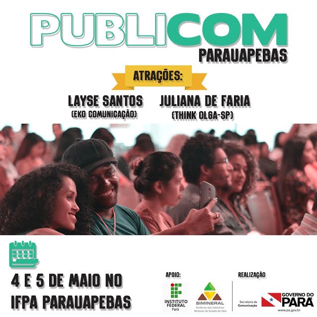  Com inscrições gratuitas, PUBLICOM será em Parauapebas